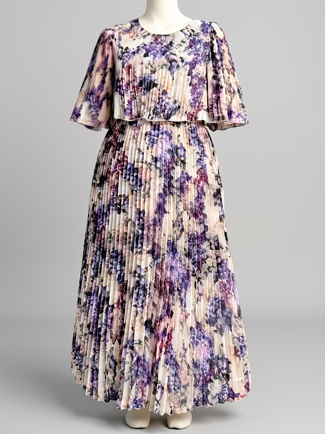 Women Curve Dresses Floral Print Dress (WCD002)